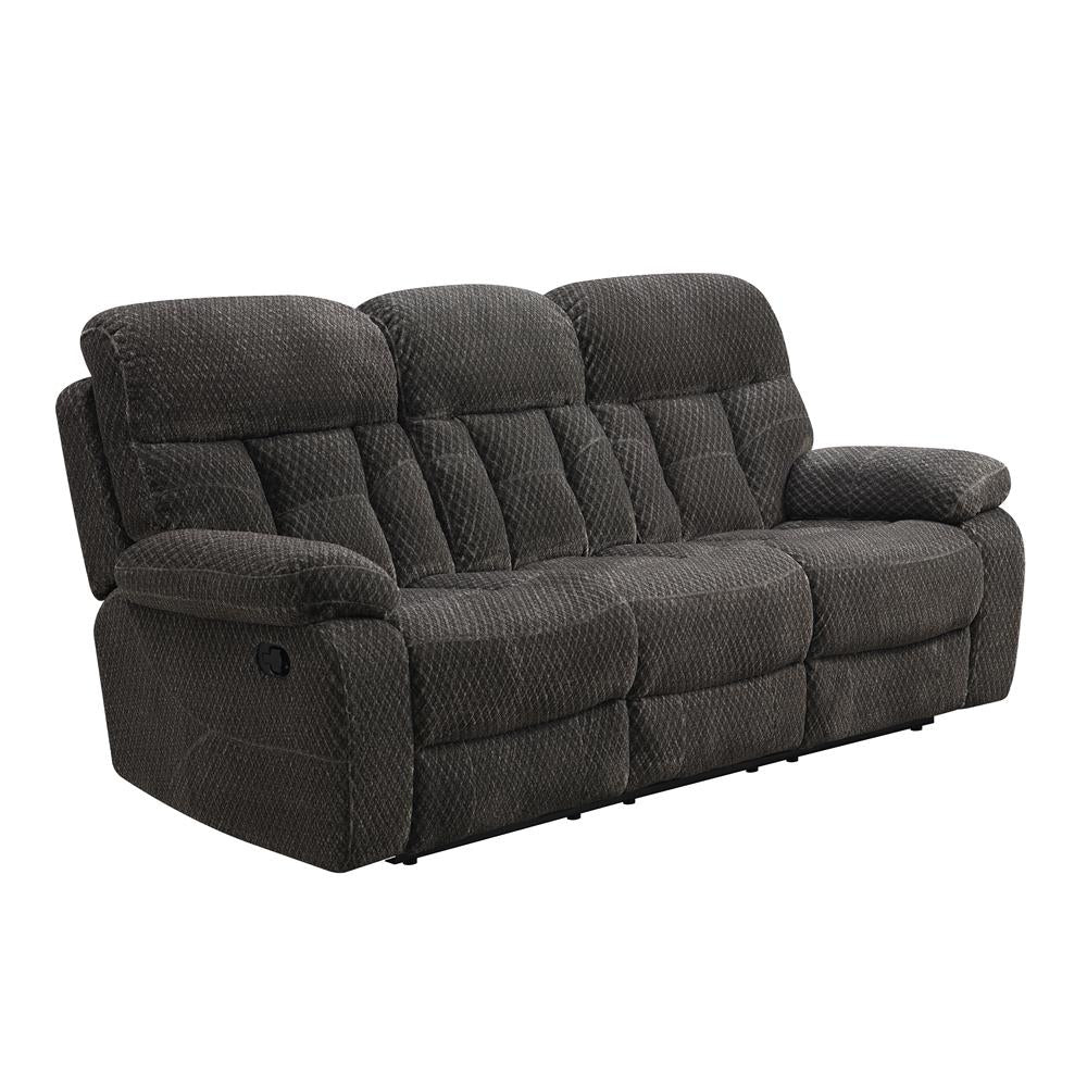 BRAVO SOFA-LOVESEAT AND RECLINER SET-CHARCOAL - MyWaynesHome #