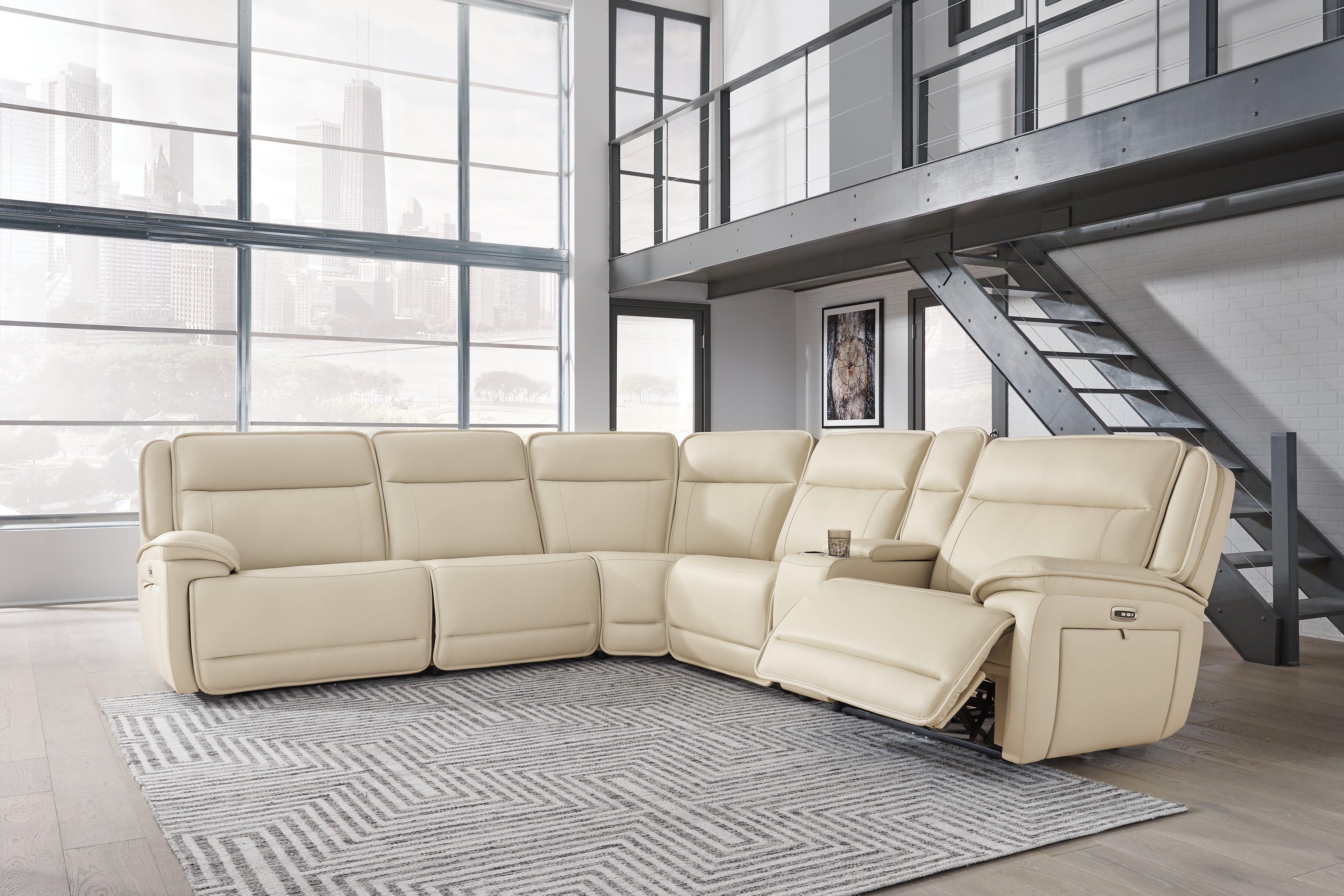 Double Deal 6-Piece Power Reclining Sectional - MyWaynesHome #