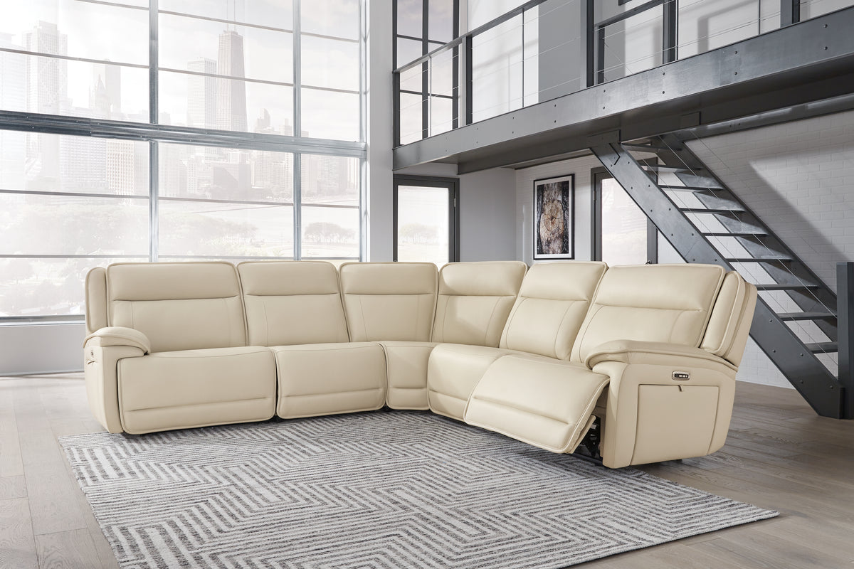 Double Deal 5-Piece Power Reclining Sectional - MyWaynesHome #
