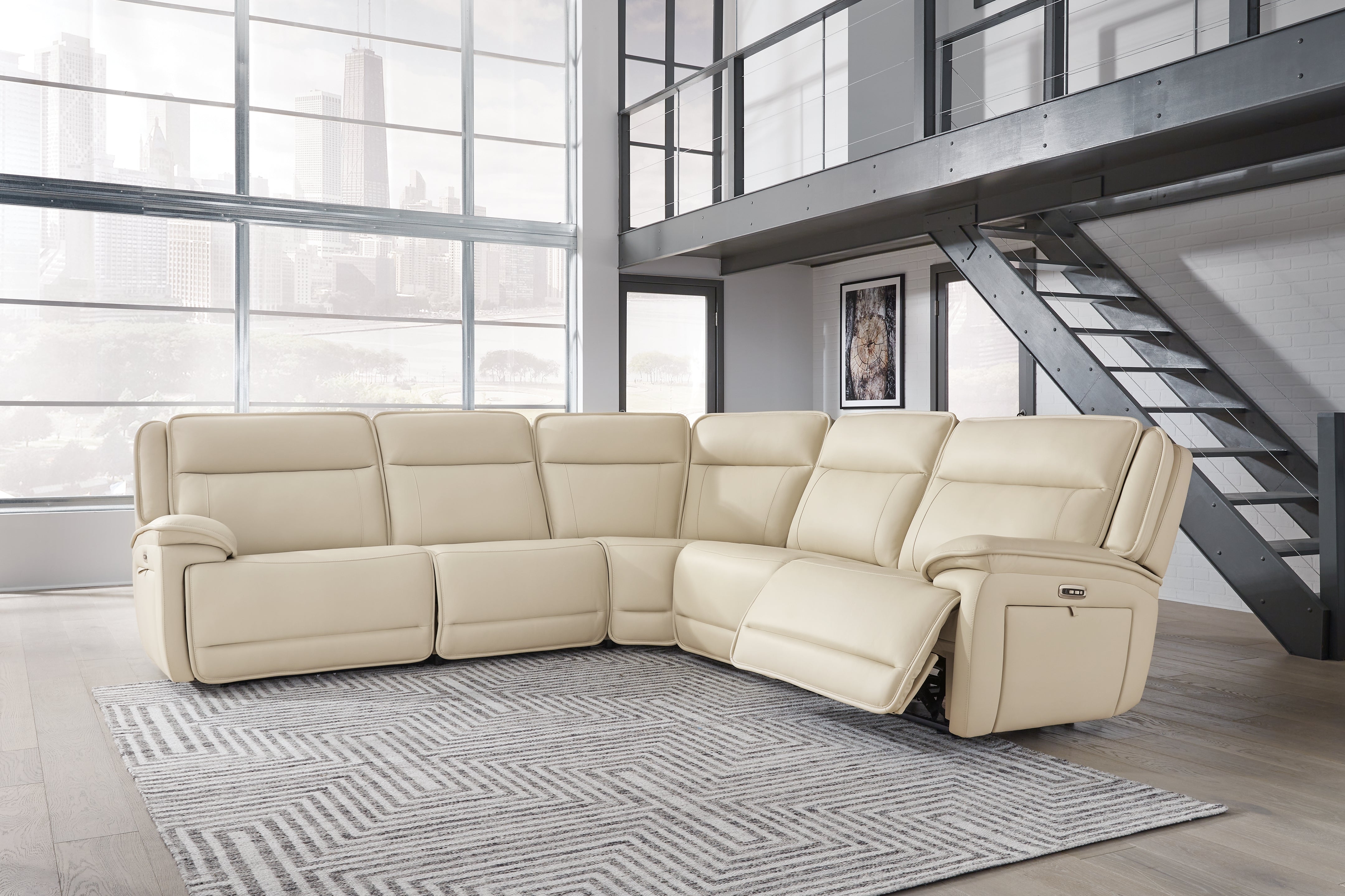 Double Deal 5-Piece Power Reclining Sectional - MyWaynesHome #