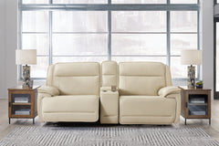 Double Deal 2-Piece Power Reclining Loveseat Sectional with Console - MyWaynesHome #