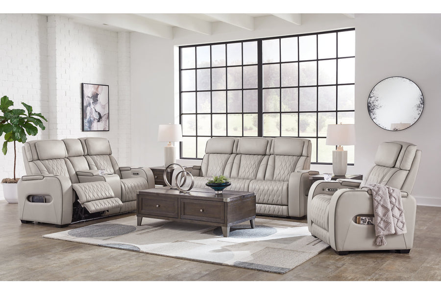 Boyington Power Reclining Sofa, Loveseat and Recliner