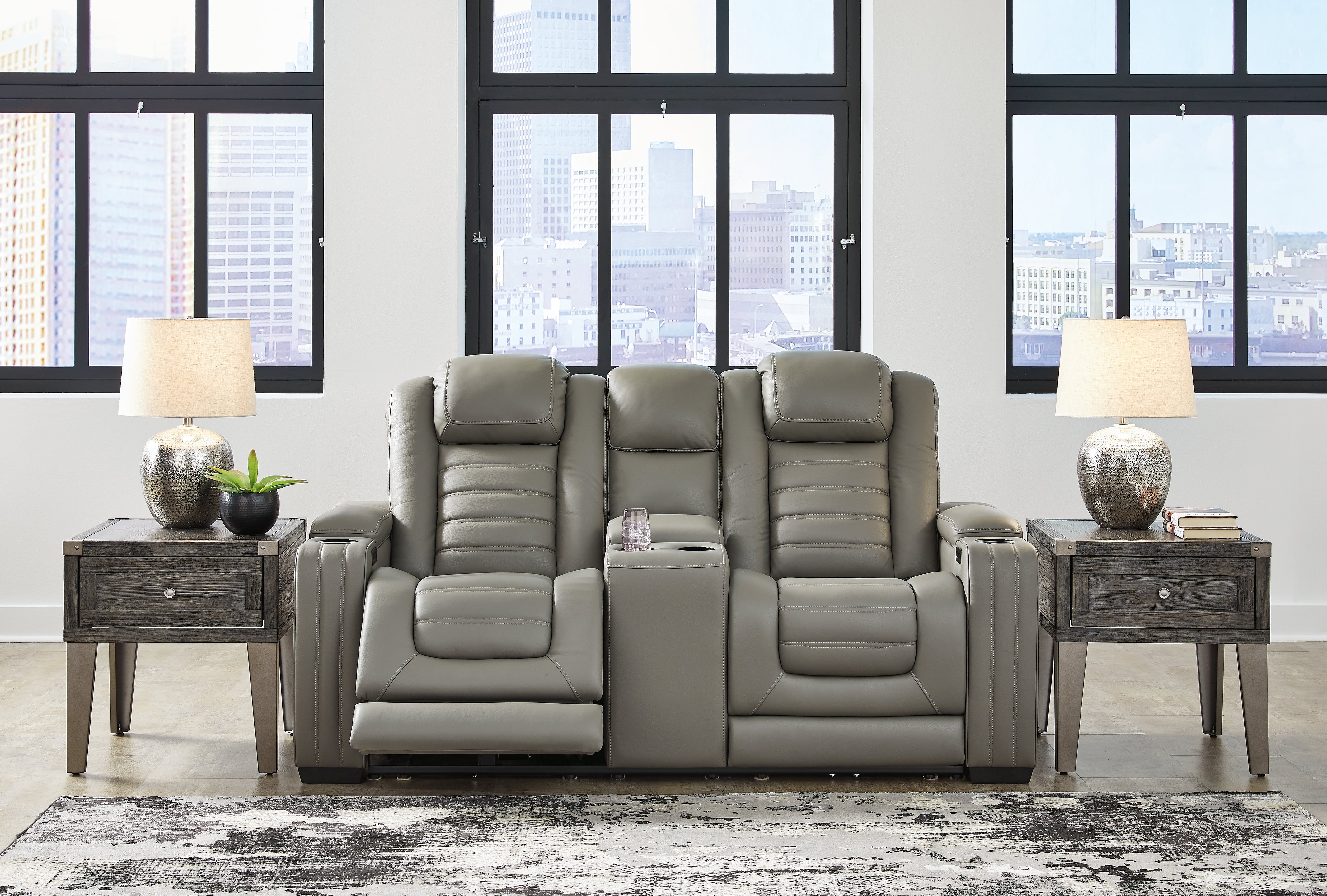 Backtrack Power Reclining Sofa and Loveseat