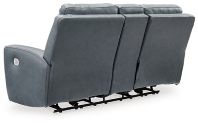 Mindanao Power Reclining Loveseat with Console - MyWaynesHome #