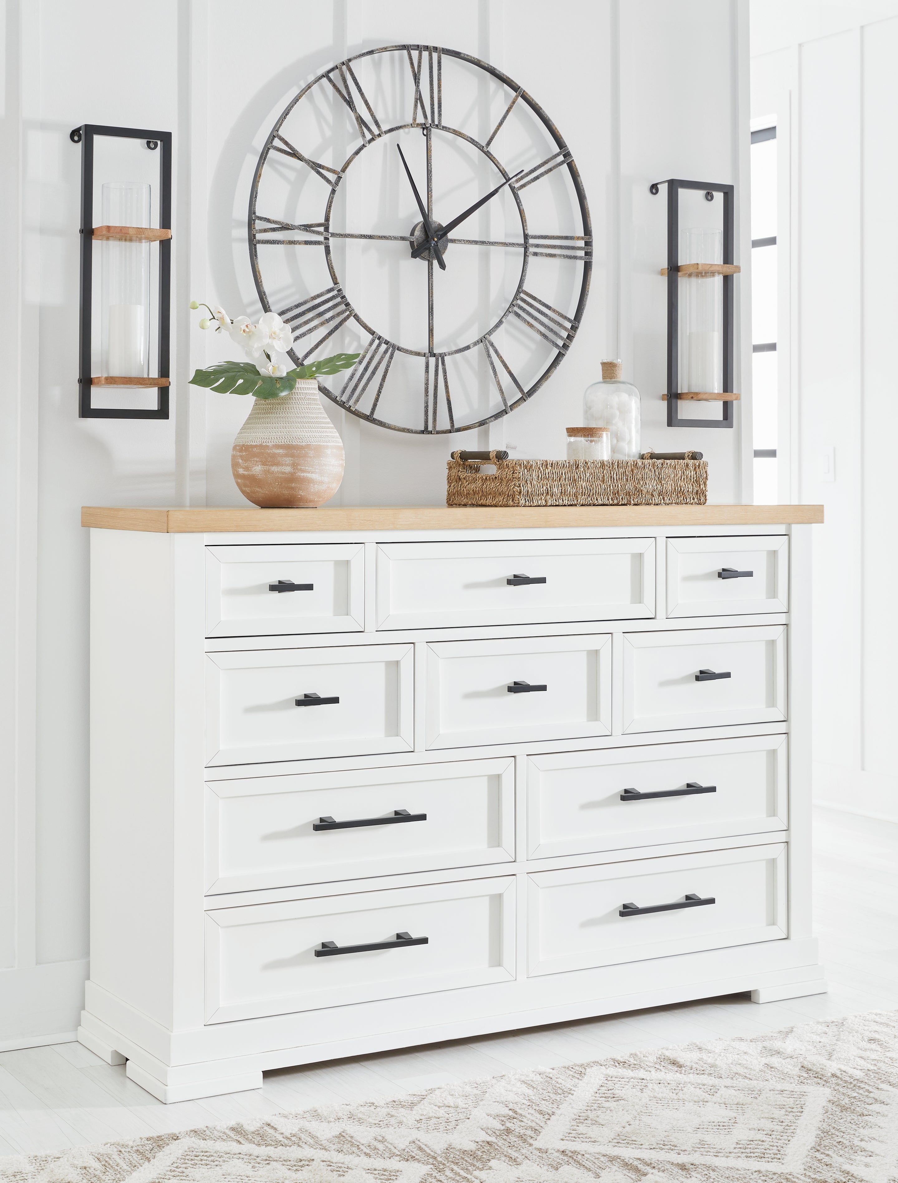 Ashbryn White/Natural Dresser - B844-31 - Luna Furniture
