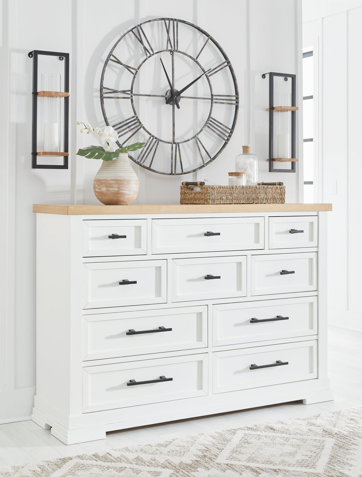 Ashbryn White/Natural Dresser - B844-31 - Luna Furniture