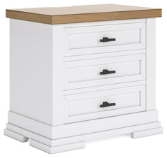 Ashbryn White/Natural Nightstand - B844-93 - Luna Furniture