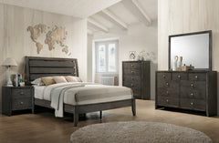 Evan Gray Full Panel Bed - MyWaynesHome #