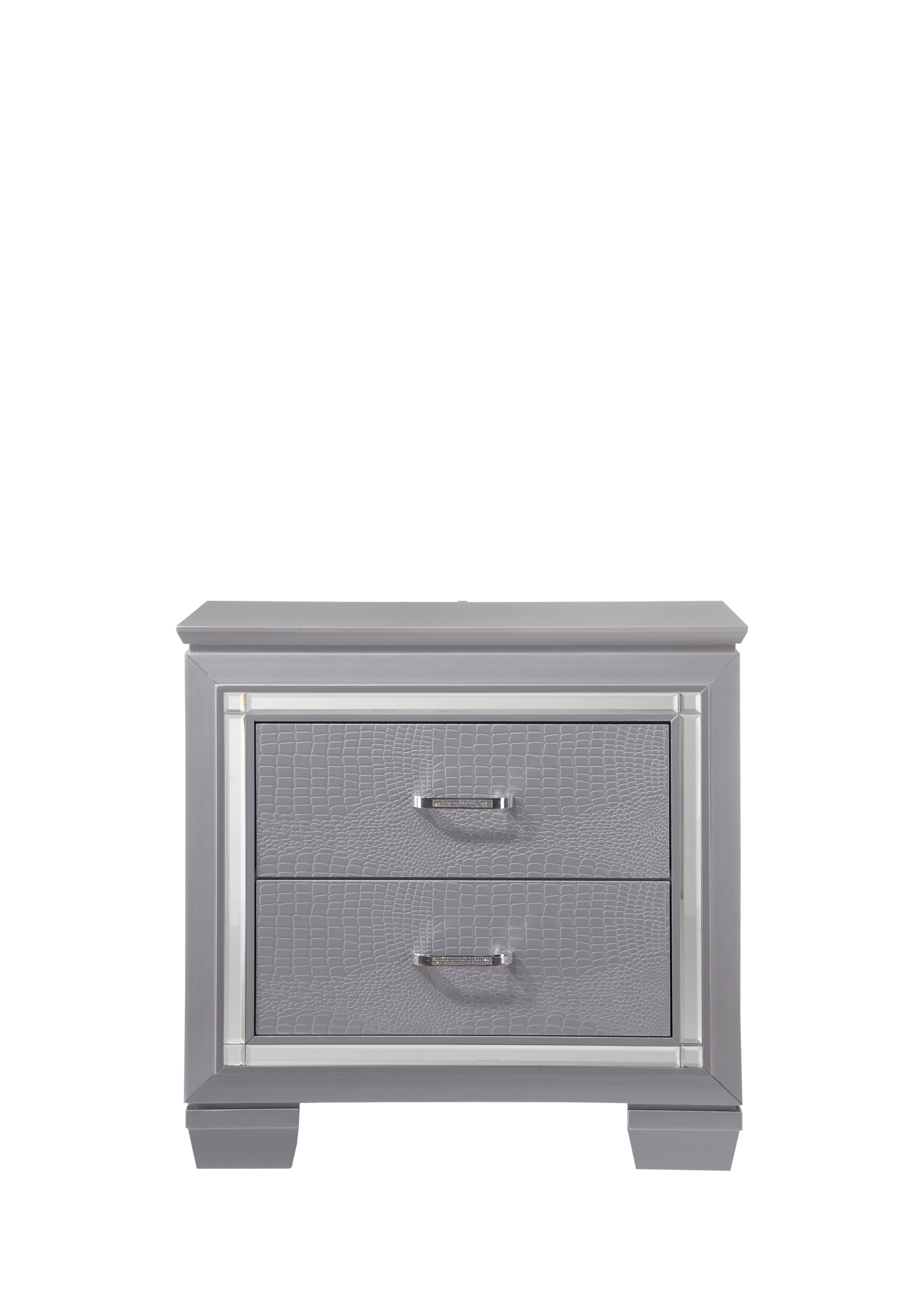 Lillian Silver Nightstand - MyWaynesHome #