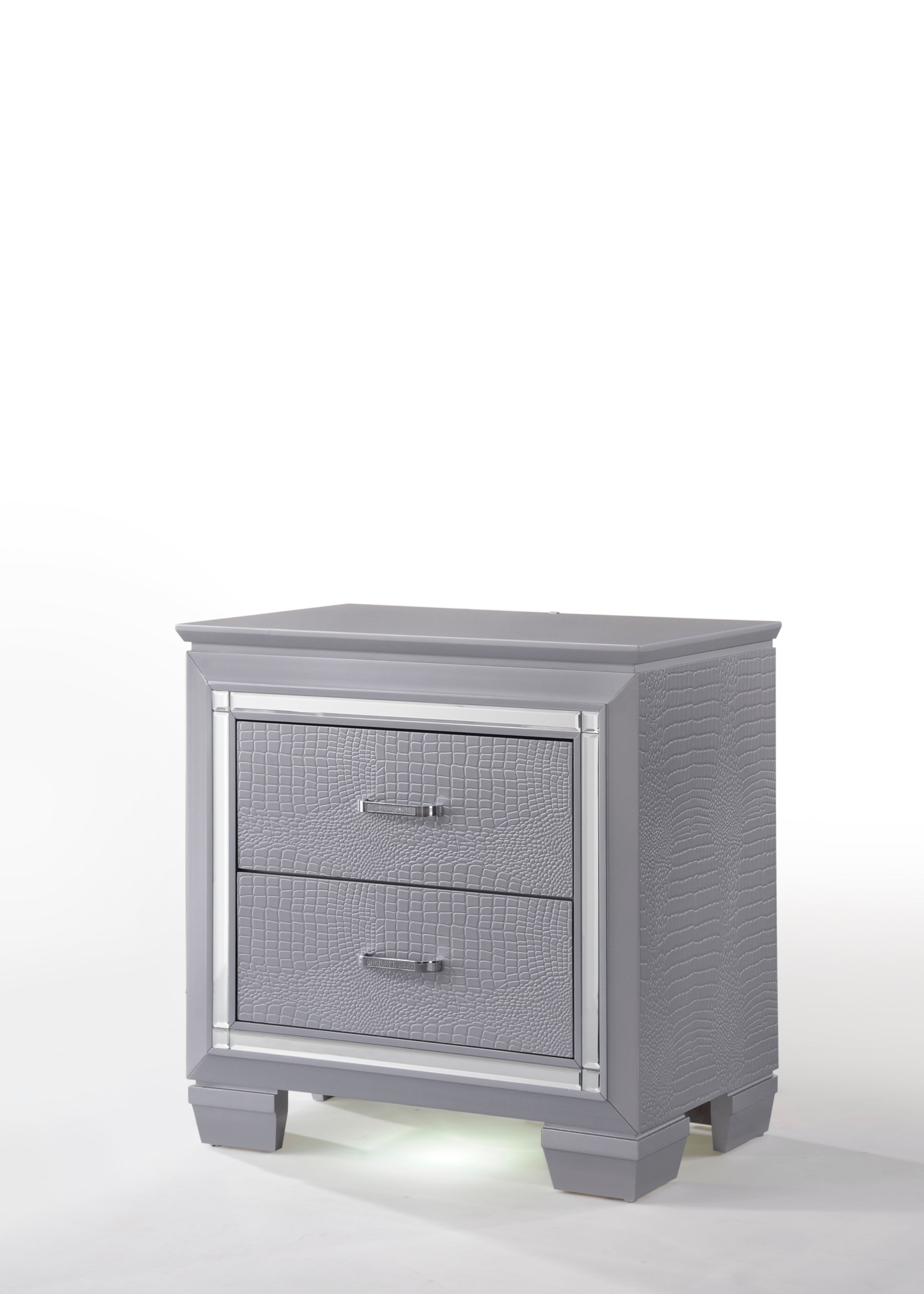 Lillian Silver Nightstand - MyWaynesHome #