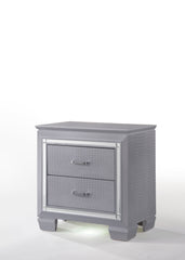 Lillian Silver Nightstand - MyWaynesHome #