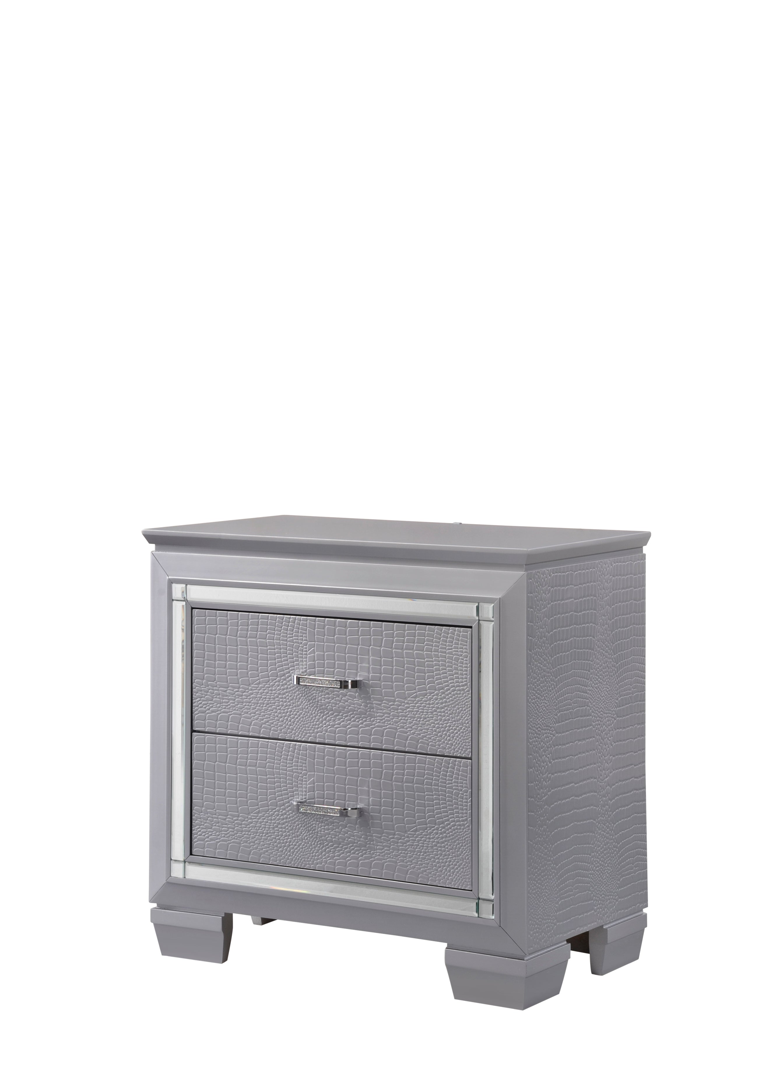 Lillian Silver Nightstand - MyWaynesHome #