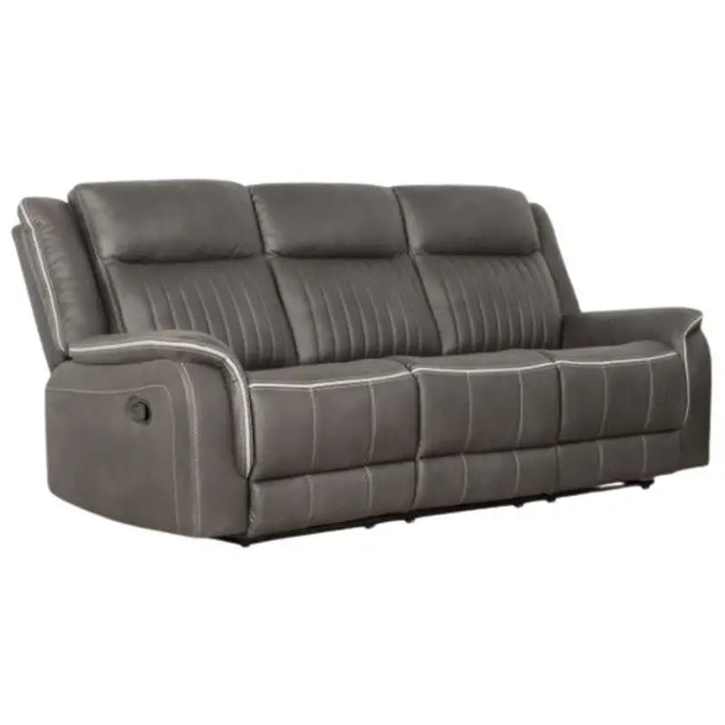 Enzo Dual Reclining Sofa - Gray