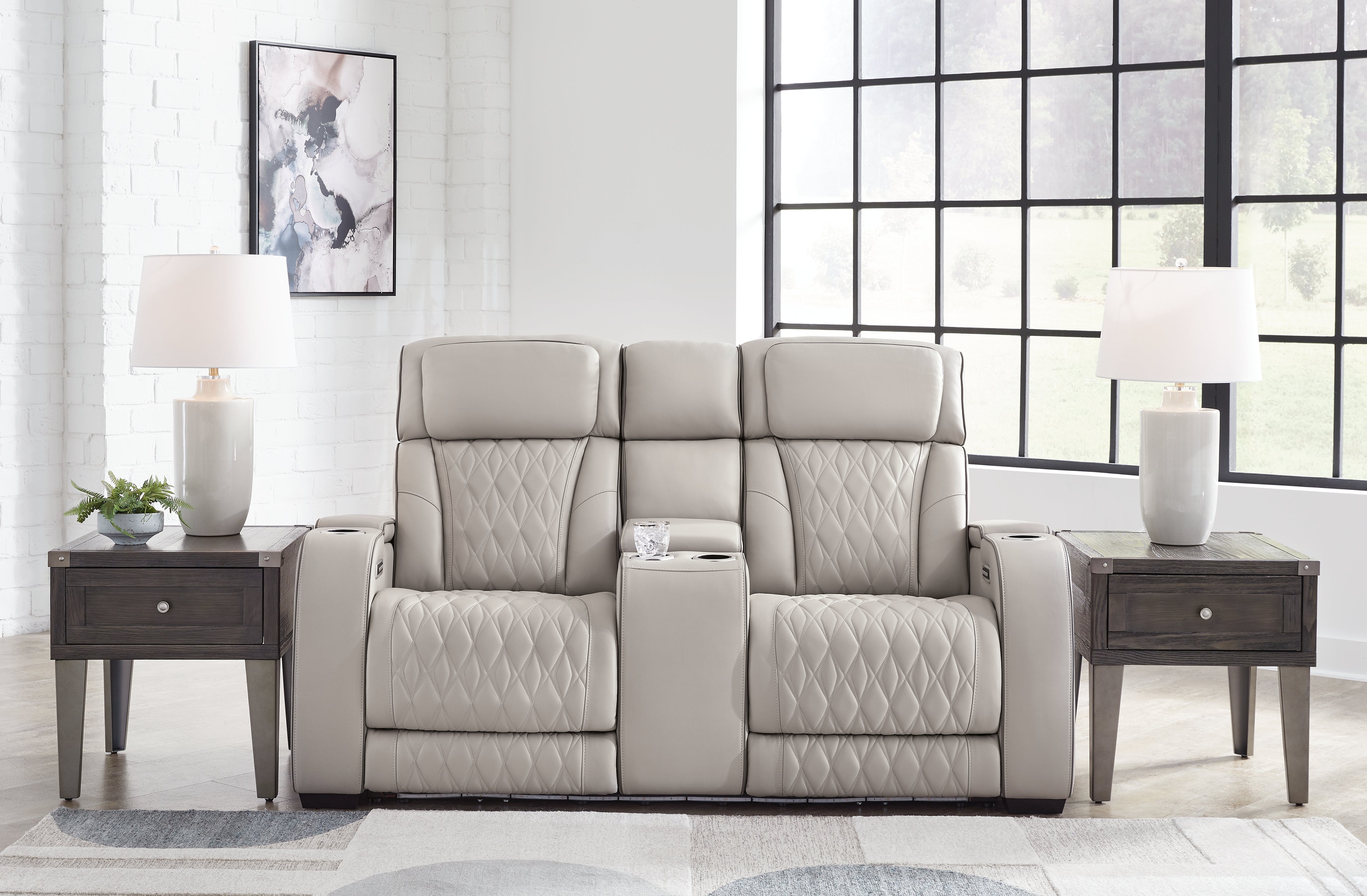 Boyington Power Reclining Loveseat with Console - MyWaynesHome #
