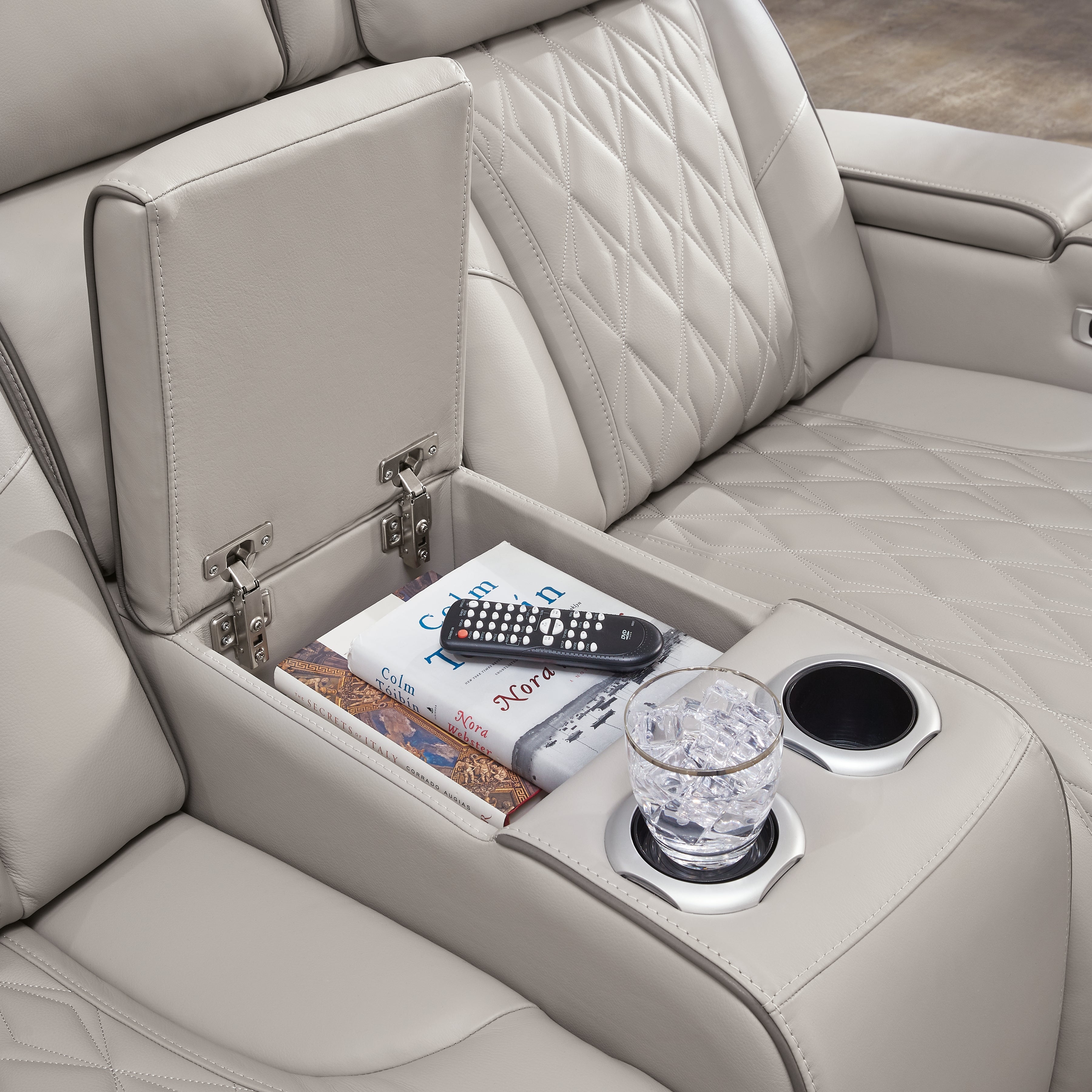 Boyington Power Reclining Loveseat with Console - MyWaynesHome #