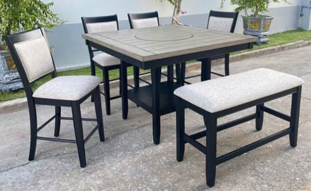 Fulton Charcoal/Light Gray Counter Hight Table - MyWaynesHome #