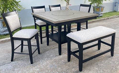 Fulton Charcoal/Light Gray Counter Hight Table - MyWaynesHome #