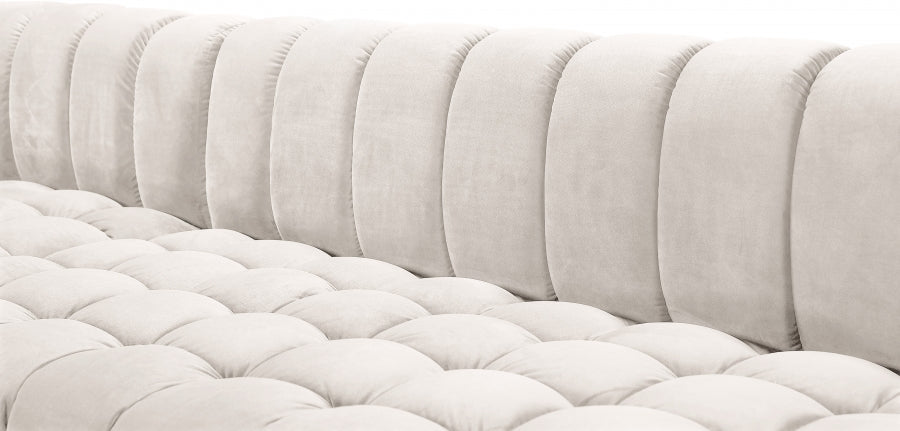 Gwen Velvet 3pc. Sectional