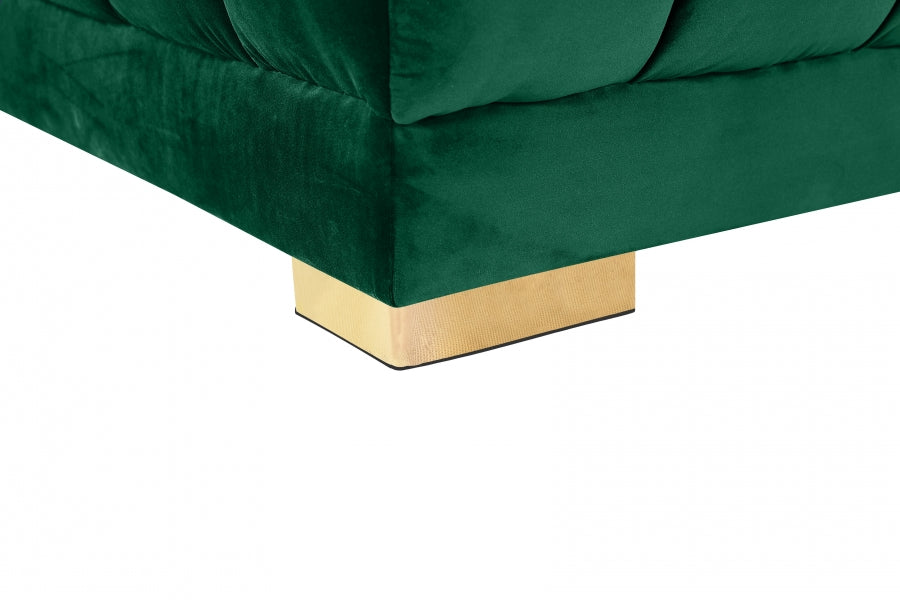 Gwen Velvet 3pc. Sectional