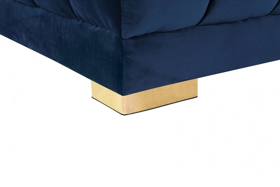 Gwen Velvet 3pc. Sectional