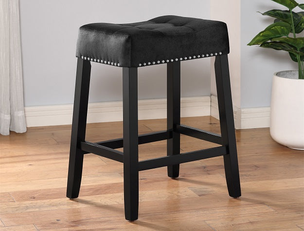 Lennon Saddle Counter Bar Stool 24", Set of 2 - MyWaynesHome #