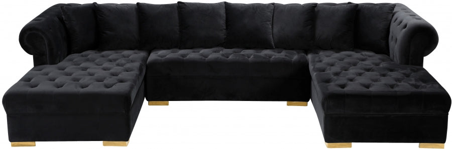 Presley 3pc. Velvet Sectional - MyWaynesHome #
