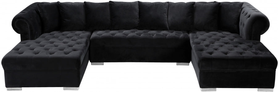 Presley 3pc. Velvet Sectional - MyWaynesHome #