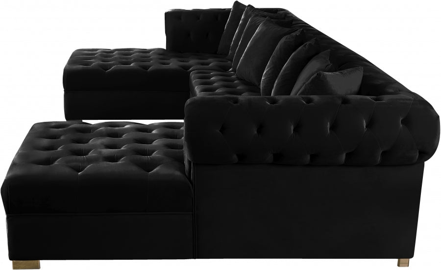 Presley 3pc. Velvet Sectional - MyWaynesHome #