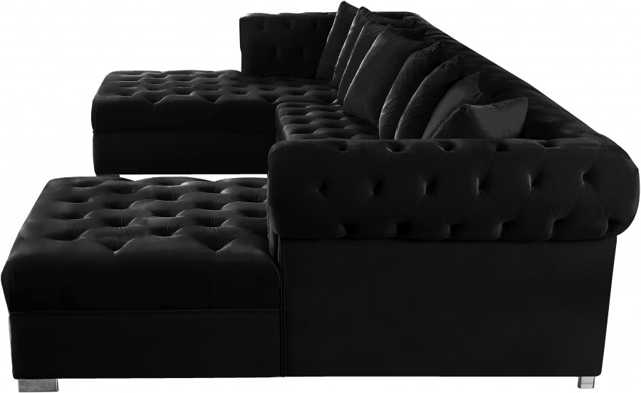 Presley 3pc. Velvet Sectional - MyWaynesHome #