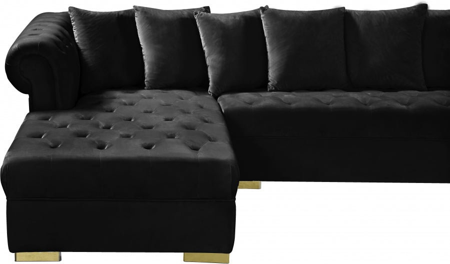Presley 3pc. Velvet Sectional
