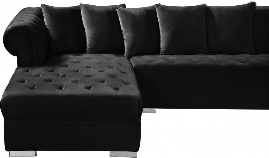 Presley 3pc. Velvet Sectional