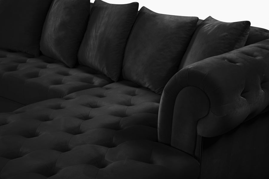 Presley 3pc. Velvet Sectional