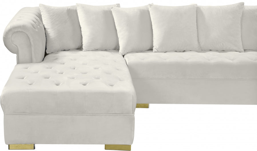 Presley 3pc. Velvet Sectional - MyWaynesHome #