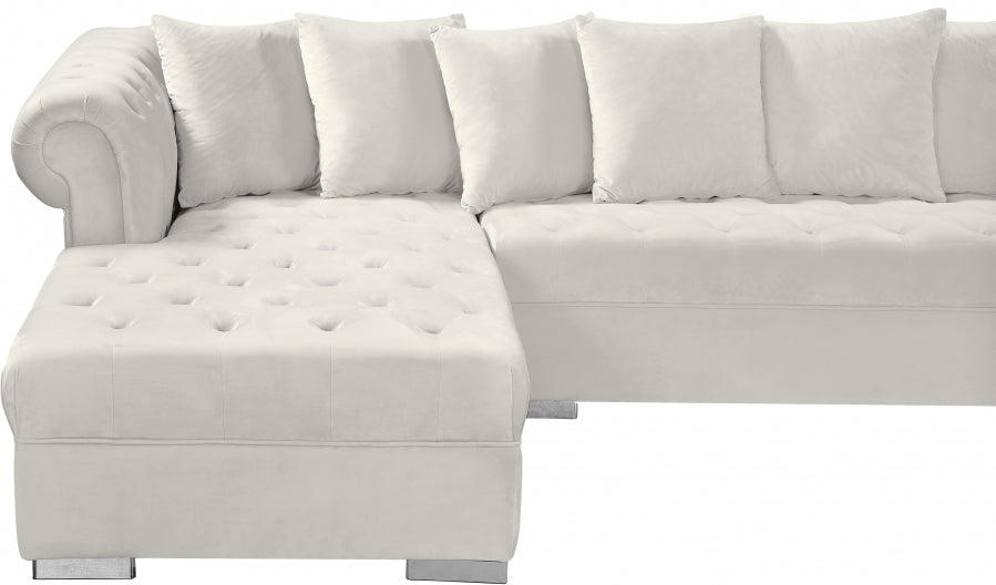 Presley 3pc. Velvet Sectional - MyWaynesHome #
