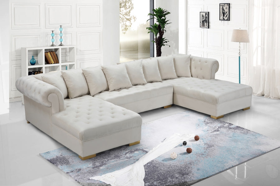 Presley 3pc. Velvet Sectional - MyWaynesHome #