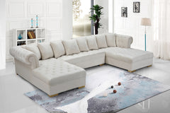 Presley 3pc. Velvet Sectional - MyWaynesHome #