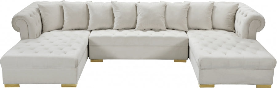 Presley 3pc. Velvet Sectional - MyWaynesHome #