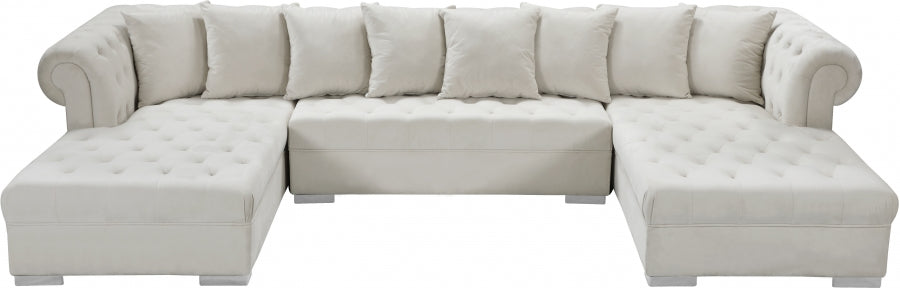 Presley 3pc. Velvet Sectional - MyWaynesHome #
