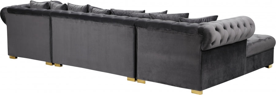 Presley 3pc. Velvet Sectional