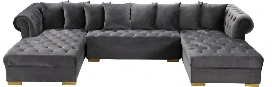 Presley 3pc. Velvet Sectional