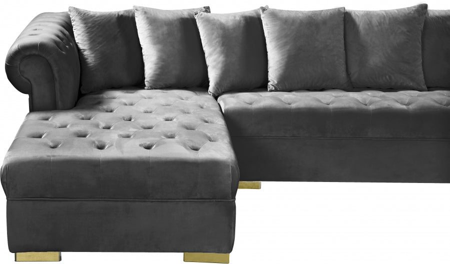 Presley 3pc. Velvet Sectional