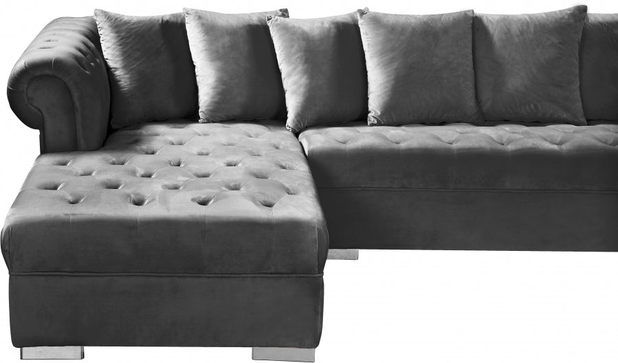 Presley 3pc. Velvet Sectional