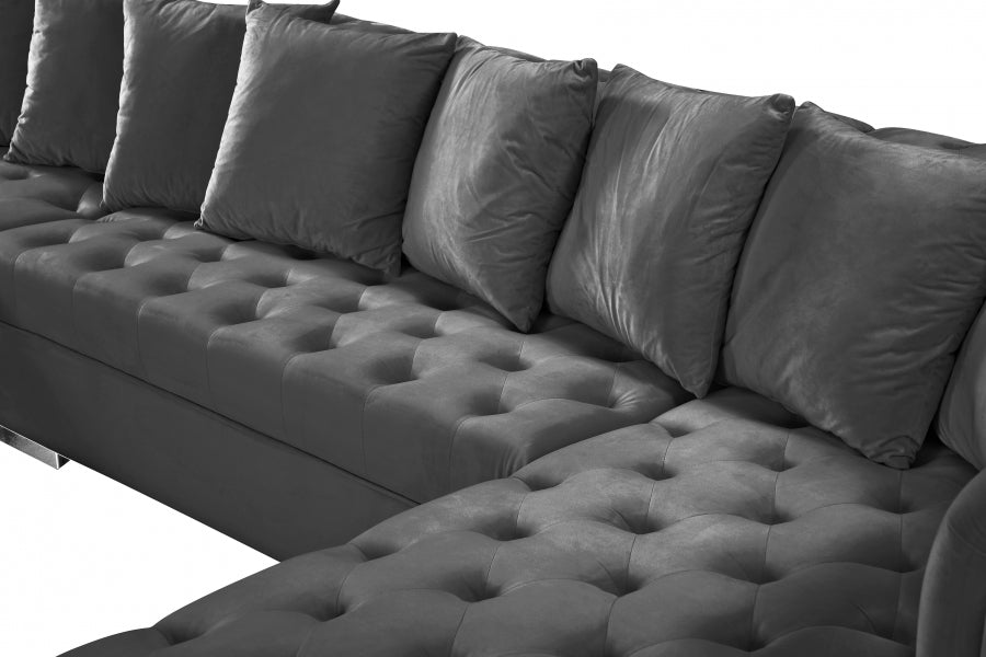 Presley 3pc. Velvet Sectional