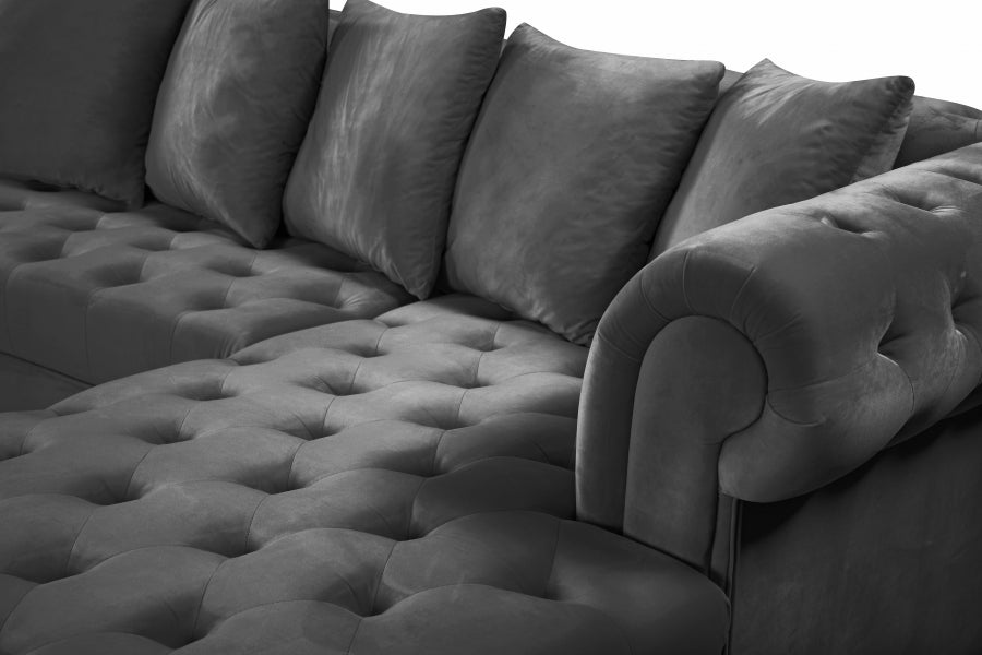 Presley 3pc. Velvet Sectional