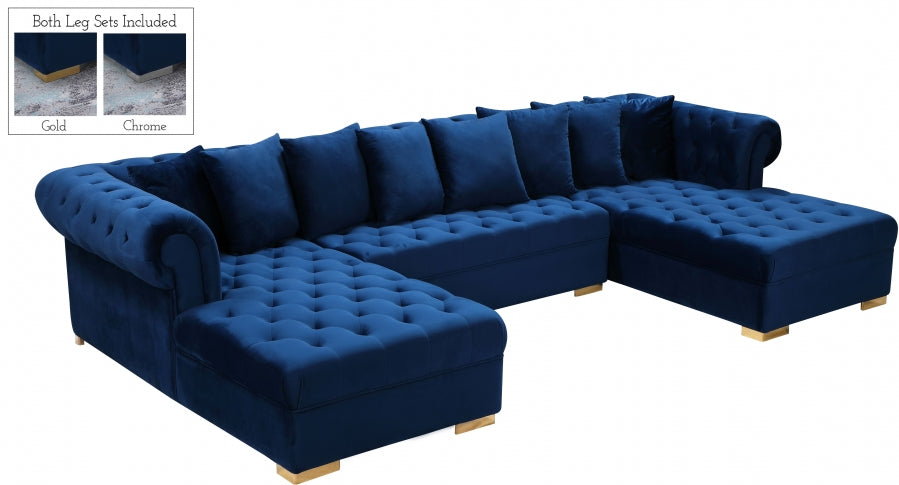 Presley 3pc. Velvet Sectional
