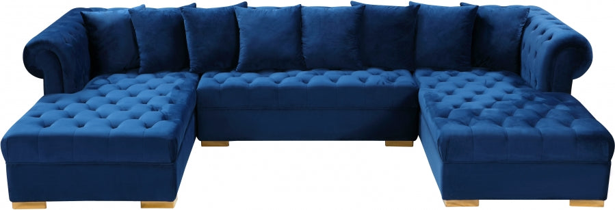 Presley 3pc. Velvet Sectional