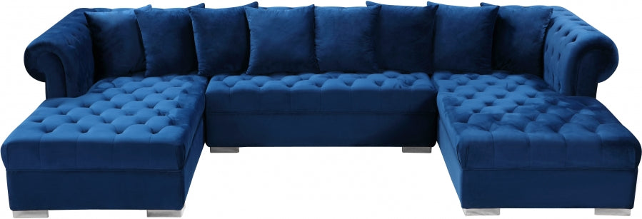 Presley 3pc. Velvet Sectional
