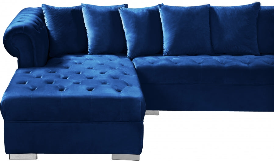 Presley 3pc. Velvet Sectional