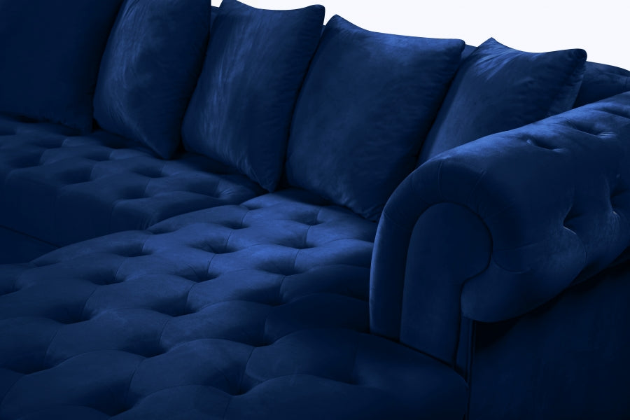 Presley 3pc. Velvet Sectional