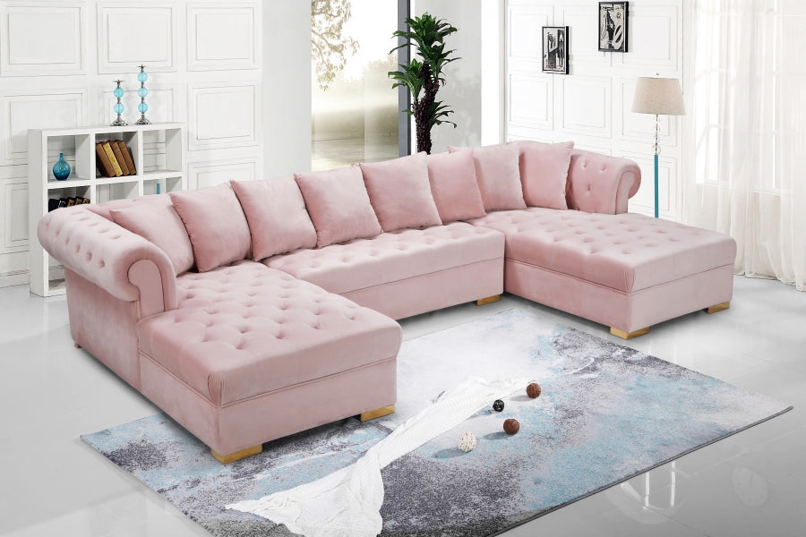 Presley 3pc. Velvet Sectional